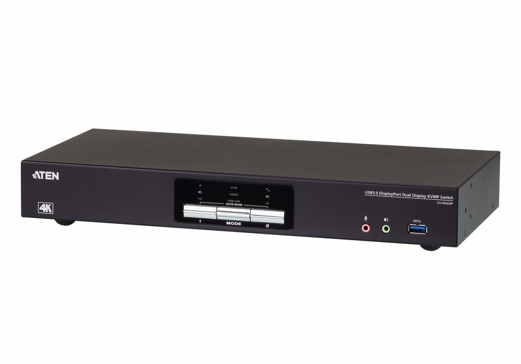 ATEN Switch KVMP™ schermo doppio USB 3.0 4K DisplayPort a 2 porte - 4096 x 2160 Pixel - Collegamento ethernet LAN - 4K Ultra HD - 3,48 W - Nero - TASTIERE E CONTROLLER | TecnoCARE.net Sabaudia, Latina, Terracina, San Felice Circeo e Pontinia