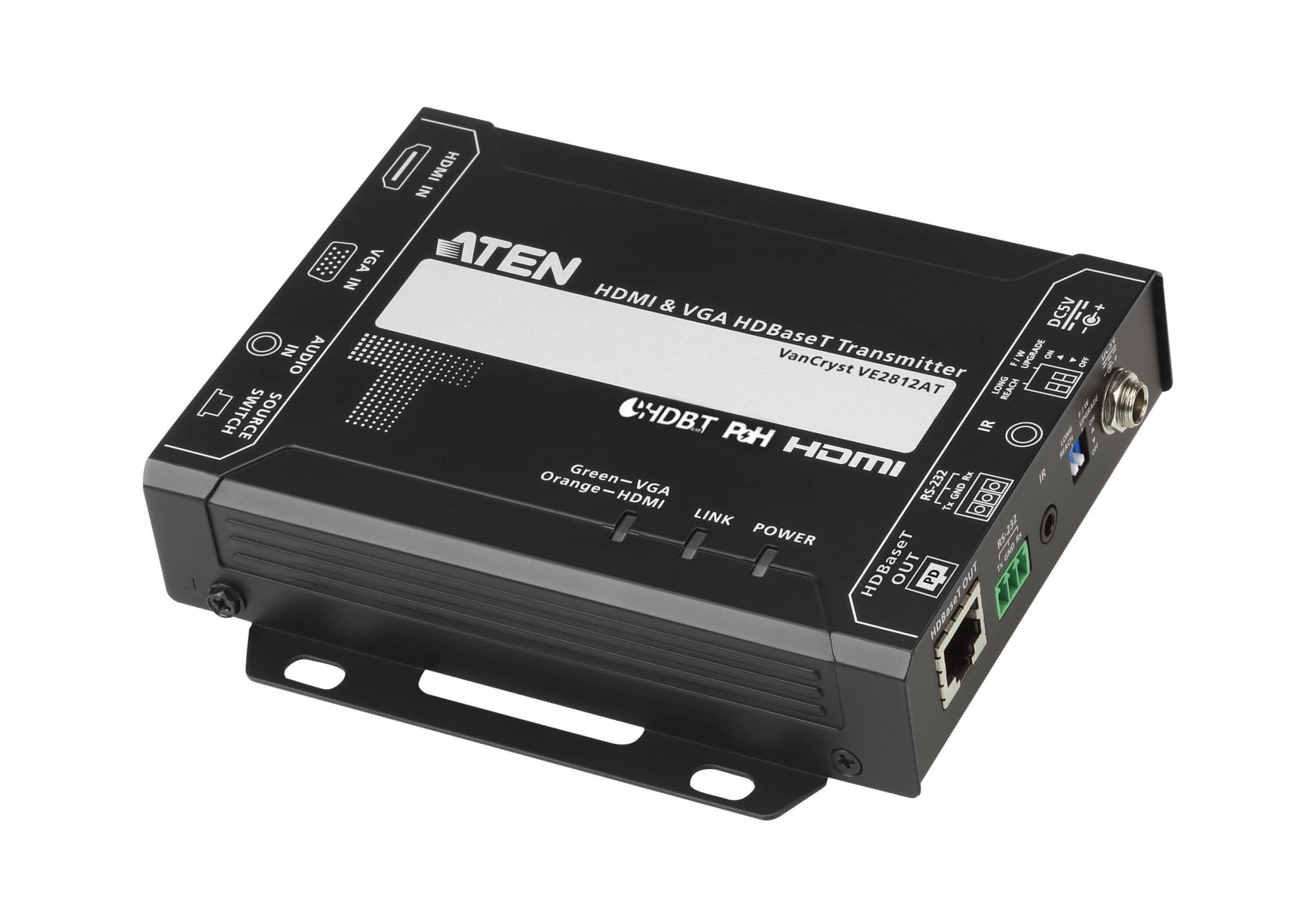 ATEN ATEN VE2812AT-AT-G moltiplicatore AV Trasmettitore AV Nero - ELABORAZIONI E DISTRIBUZIONI DEL SEGNALE | TecnoCARE.net Sabaudia, Latina, Terracina, San Felice Circeo e Pontinia