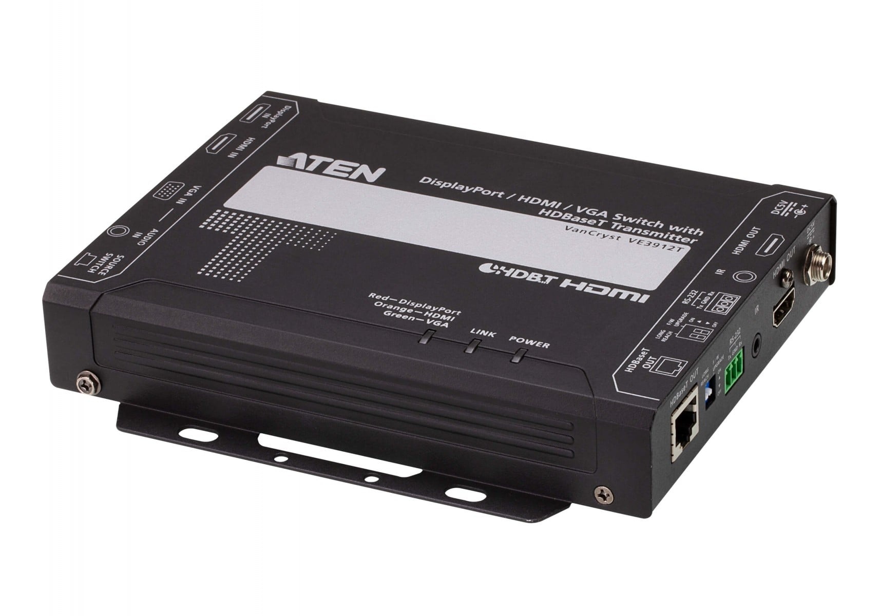 ATEN ATEN VE3912T-AT-G moltiplicatore AV Trasmettitore AV Nero - ELABORAZIONI E DISTRIBUZIONI DEL SEGNALE | TecnoCARE.net Sabaudia, Latina, Terracina, San Felice Circeo e Pontinia