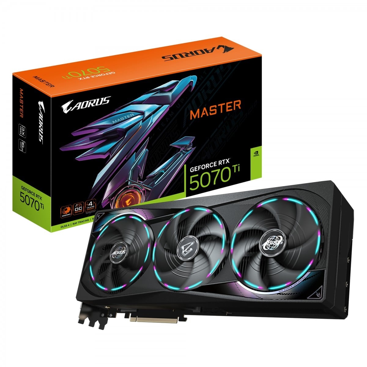 GIGABYTE GIGABYTE AORUS GeForce RTX 5070 Ti MASTER 16G - COMPONENTI | TecnoCARE.net Sabaudia, Latina, Terracina, San Felice Circeo e Pontinia