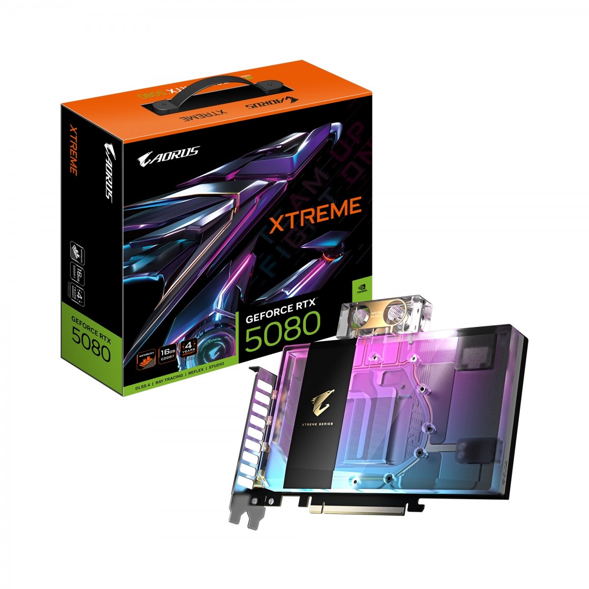 GIGABYTE GIGABYTE AORUS GeForce RTX 5080 XTREME WATERFORCE WB 16G - COMPONENTI | TecnoCARE.net Sabaudia, Latina, Terracina, San Felice Circeo e Pontinia