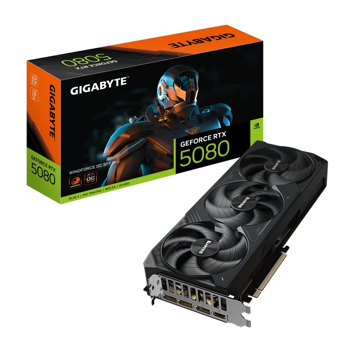 GIGABYTE GIGABYTE GeForce RTX 5080 WINDFORCE OC SFF 16G NVIDIA - COMPONENTI | TecnoCARE.net Sabaudia, Latina, Terracina, San Felice Circeo e Pontinia
