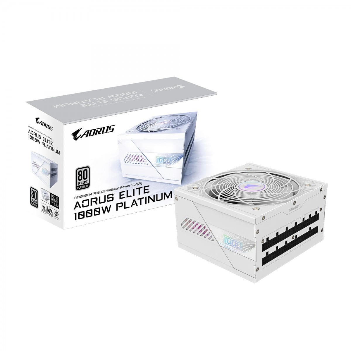 GIGABYTE GIGABYTE AORUS ELITE P1000W ICE alimentatore per computer 1000 W 20+4 pin ATX Bianco - BATTERIE E ALIMENTATORI | TecnoCARE.net Sabaudia, Latina, Terracina, San Felice Circeo e Pontinia