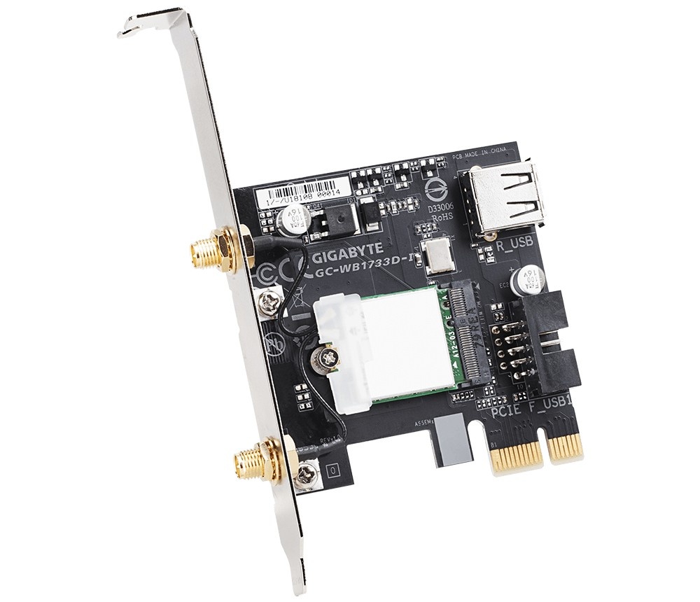 GIGABYTE Gigabyte GC-WB1733D-I scheda di rete e adattatore Interno WLAN / Bluetooth 1733 Mbit/s - COMPONENTI | TecnoCARE.net Sabaudia, Latina, Terracina, San Felice Circeo e Pontinia
