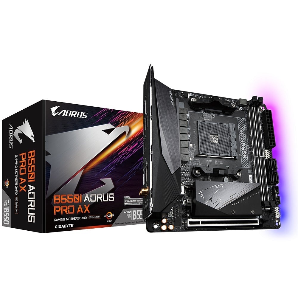 GIGABYTE GIGABYTE B550I AORUS PRO AX scheda madre AMD B550 Socket AM4 mini ITX - COMPONENTI | TecnoCARE.net Sabaudia, Latina, Terracina, San Felice Circeo e Pontinia
