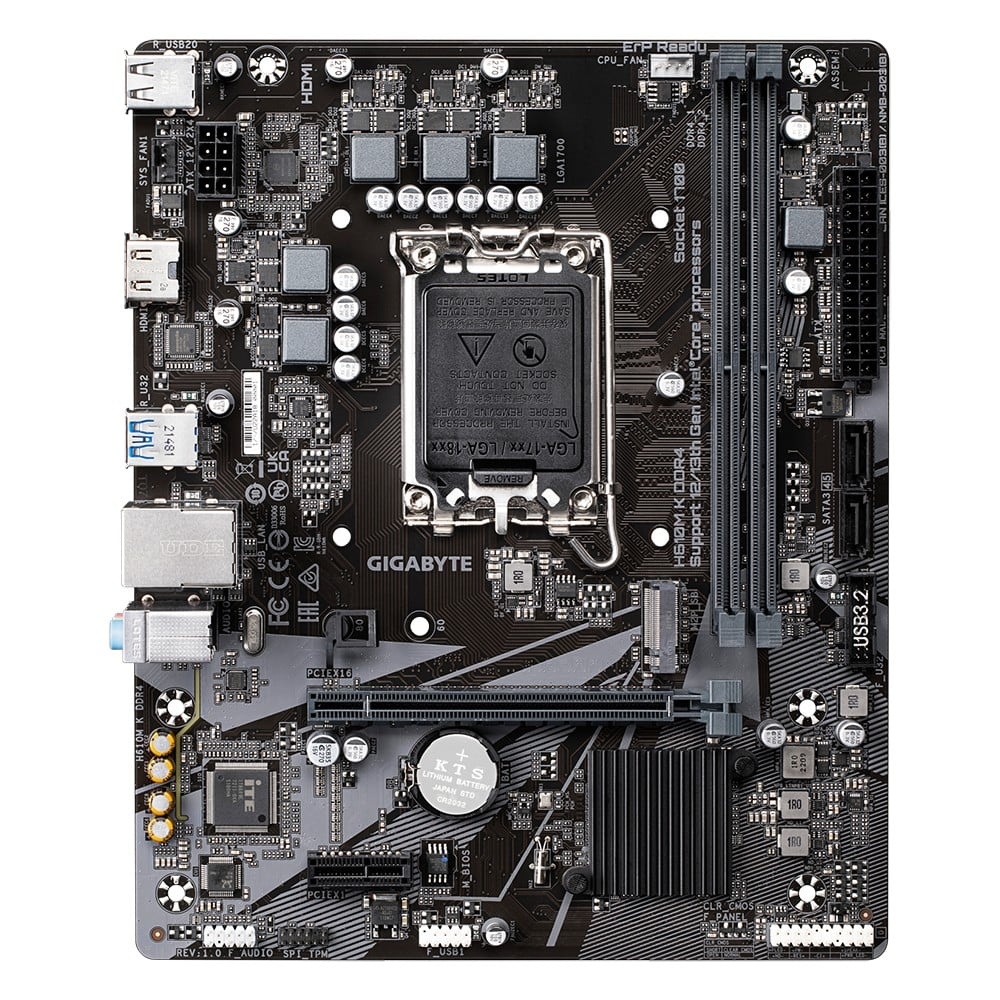 GIGABYTE GIGABYTE H610M K DDR4 scheda madre Intel H610 Express LGA 1700 micro ATX - COMPONENTI | TecnoCARE.net Sabaudia, Latina, Terracina, San Felice Circeo e Pontinia