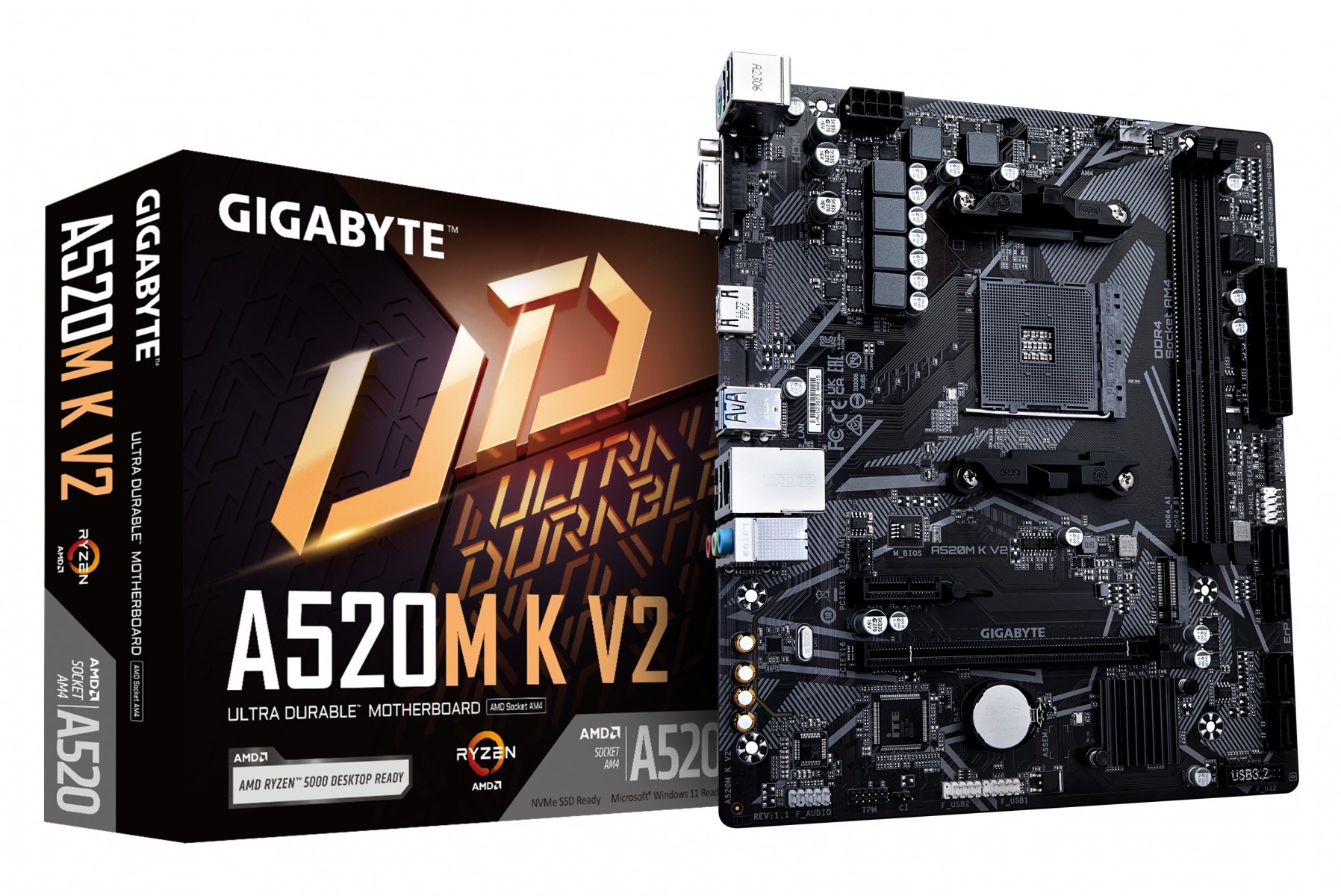 GIGABYTE GIGABYTE A520M K V2 scheda madre AMD A520 Socket AM4 micro ATX - COMPONENTI | TecnoCARE.net Sabaudia, Latina, Terracina, San Felice Circeo e Pontinia