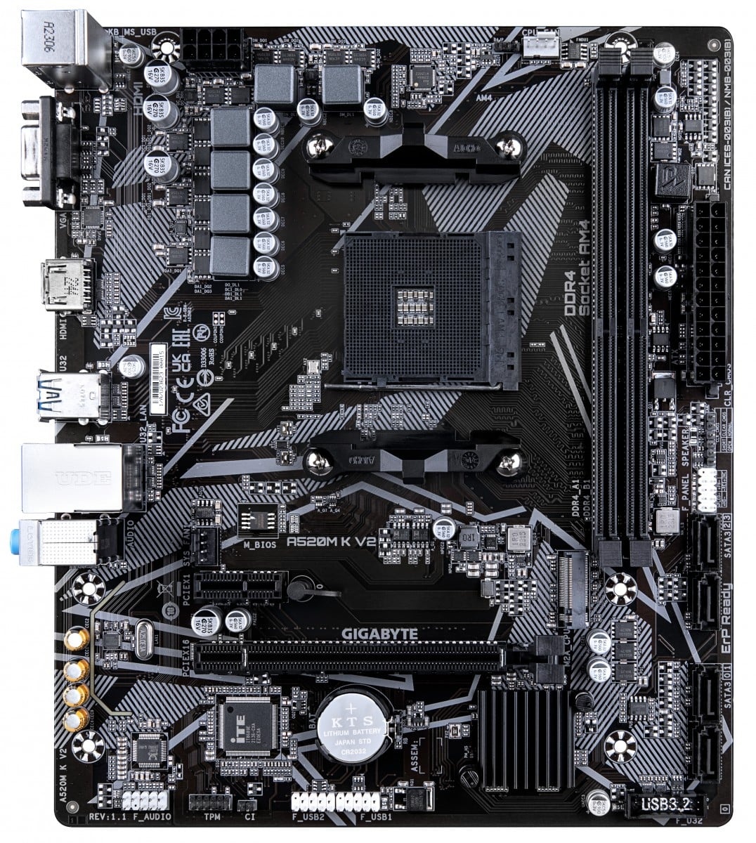 GIGABYTE GIGABYTE A520M K V2 scheda madre AMD A520 Socket AM4 micro ATX - COMPONENTI | TecnoCARE.net Sabaudia, Latina, Terracina, San Felice Circeo e Pontinia