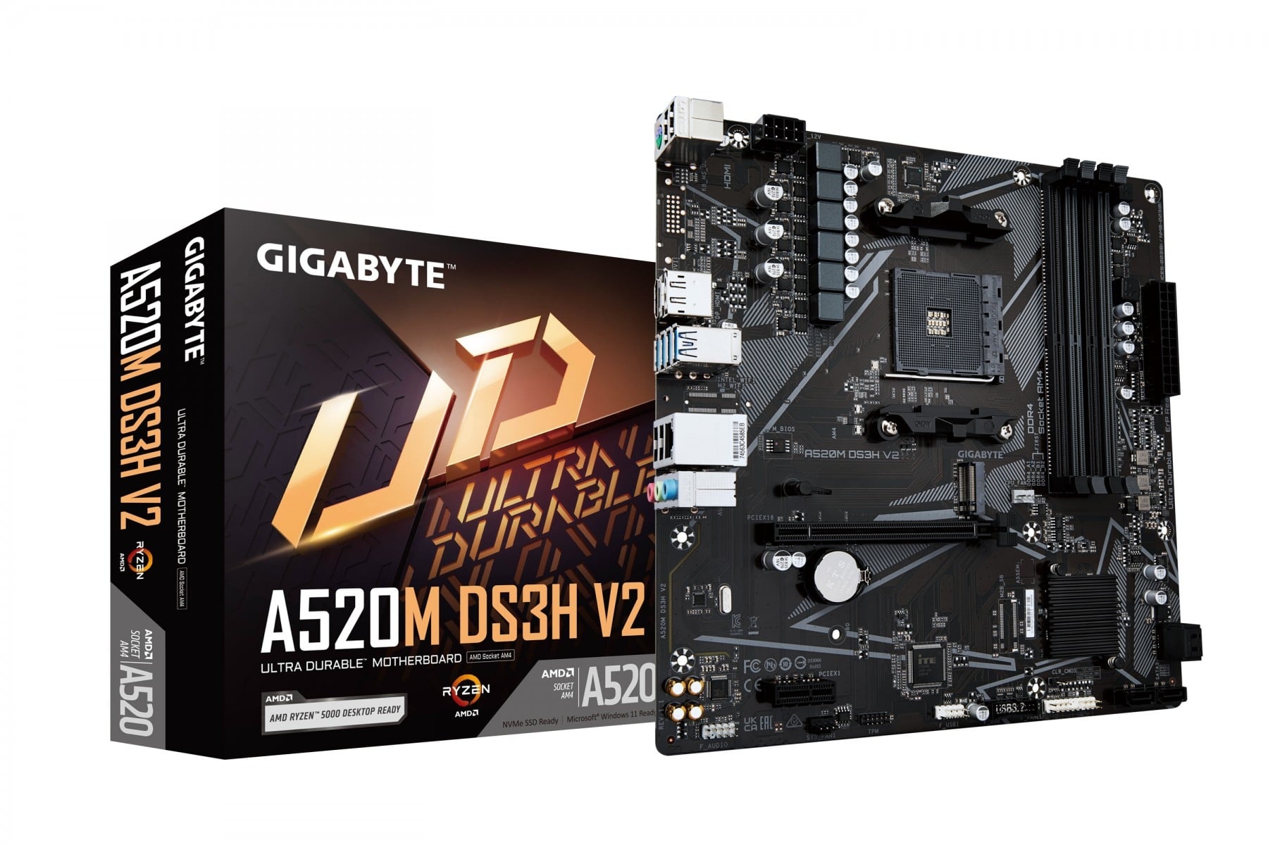 GIGABYTE GIGABYTE A520M DS3H V2 scheda madre Socket AM4 micro ATX - COMPONENTI | TecnoCARE.net Sabaudia, Latina, Terracina, San Felice Circeo e Pontinia