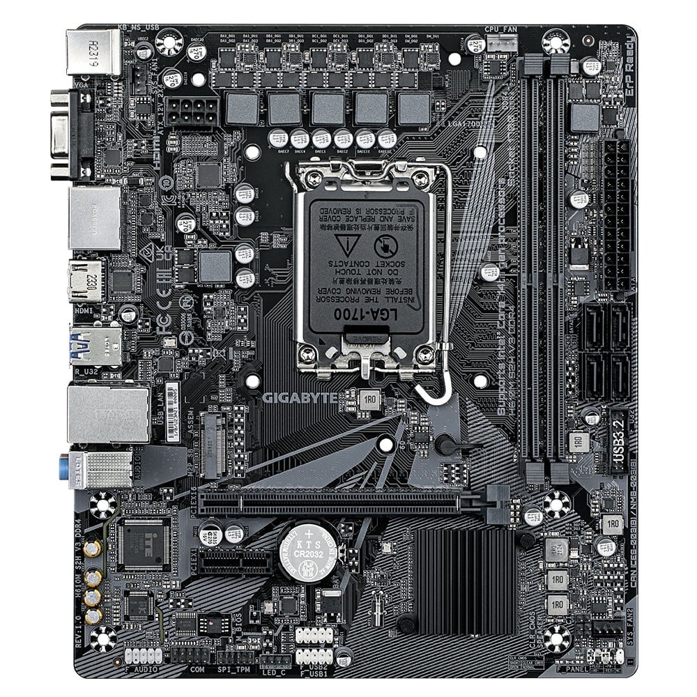 GIGABYTE GIGABYTE H610M S2H V3 DDR4 scheda madre Intel H610 Express LGA 1700 micro ATX - COMPONENTI | TecnoCARE.net Sabaudia, Latina, Terracina, San Felice Circeo e Pontinia