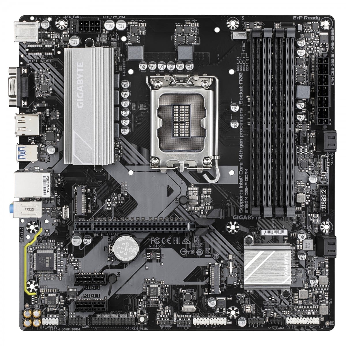 GIGABYTE GIGABYTE B760M D3HP DDR4 scheda madre Intel B760 Express LGA 1700 micro ATX - COMPONENTI | TecnoCARE.net Sabaudia, Latina, Terracina, San Felice Circeo e Pontinia