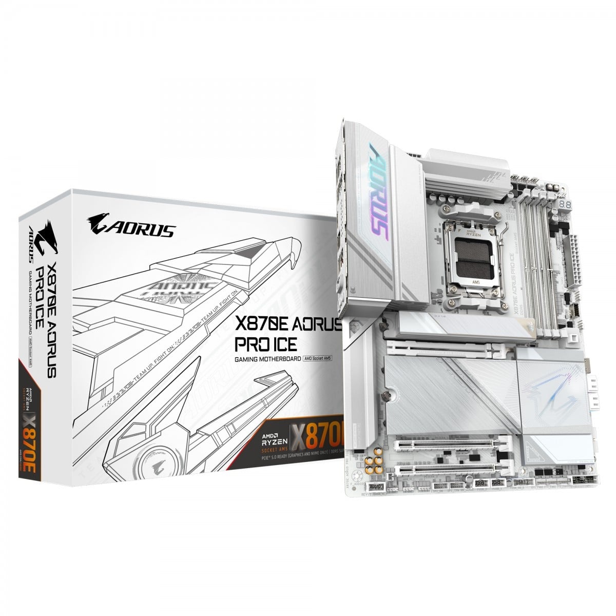 GIGABYTE GIGABYTE X870E AORUS PRO ICE scheda madre AMD X870E Socket AM5 ATX - COMPONENTI | TecnoCARE.net Sabaudia, Latina, Terracina, San Felice Circeo e Pontinia