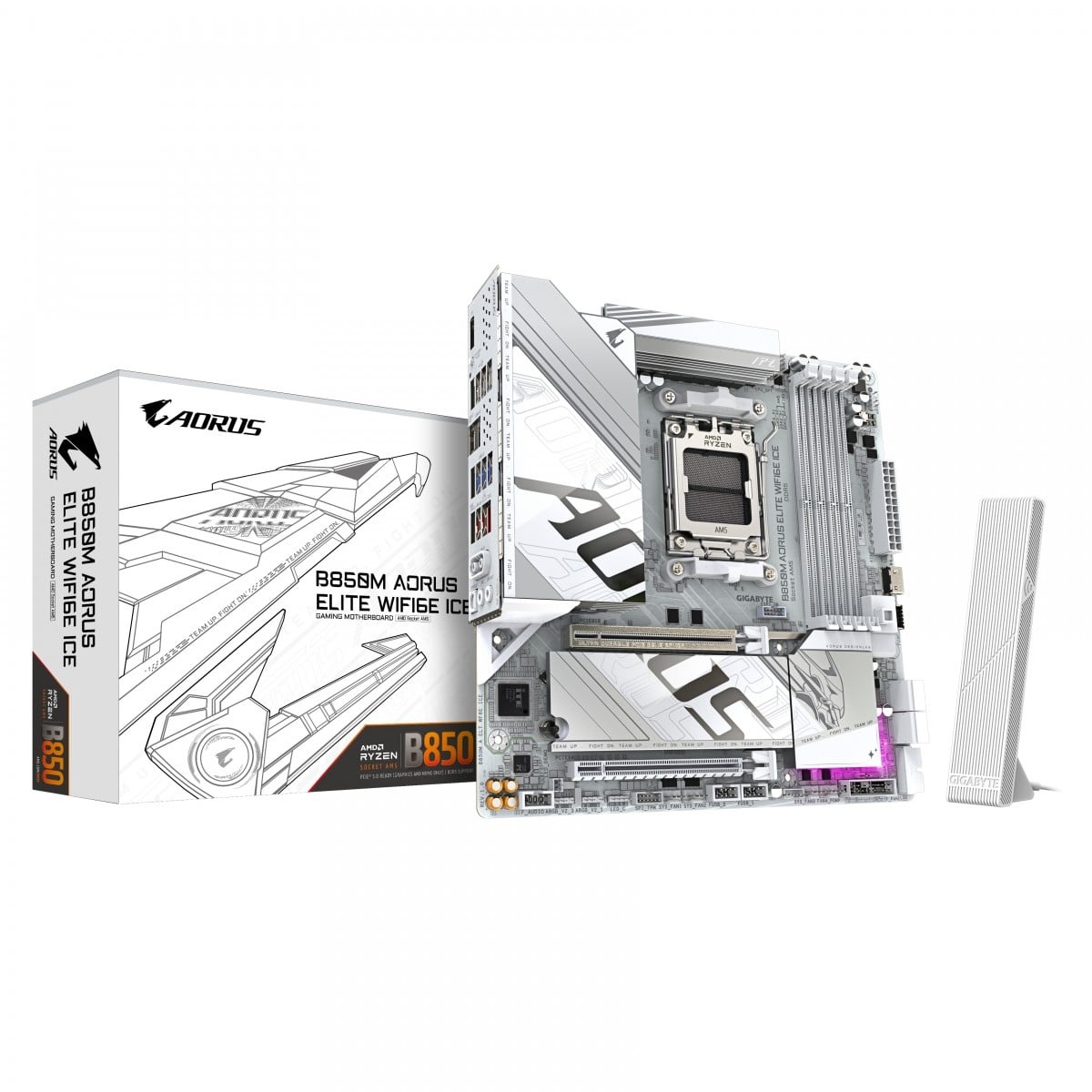 GIGABYTE GIGABYTE B850M AORUS ELITE WIFI6E ICE AMD B850 Socket AM5 micro ATX - COMPONENTI | TecnoCARE.net Sabaudia, Latina, Terracina, San Felice Circeo e Pontinia