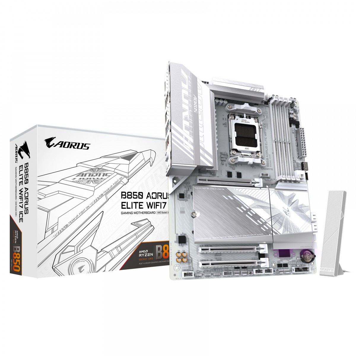 GIGABYTE GIGABYTE B850 AORUS ELITE WIFI7 ICE AMD B850 Socket AM5 ATX - COMPONENTI | TecnoCARE.net Sabaudia, Latina, Terracina, San Felice Circeo e Pontinia