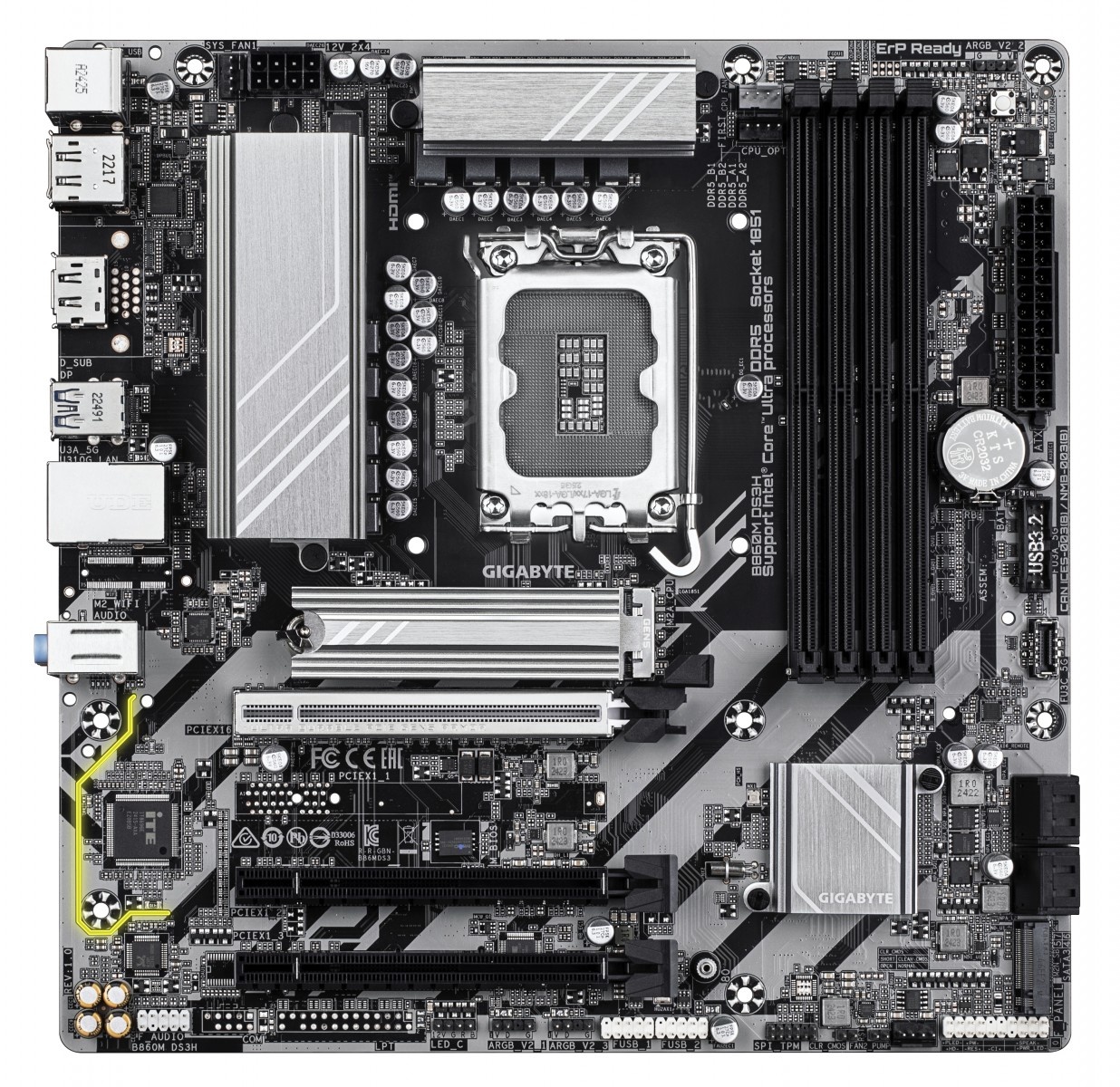 GIGABYTE GIGABYTE B860M DS3H scheda madre Intel B860 LGA 1851 (Socket V1) micro ATX - COMPONENTI | TecnoCARE.net Sabaudia, Latina, Terracina, San Felice Circeo e Pontinia