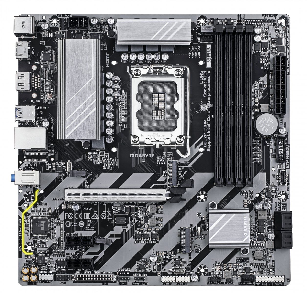 GIGABYTE GIGABYTE B860M D3HP scheda madre Intel B860 LGA 1851 (Socket V1) micro ATX - COMPONENTI | TecnoCARE.net Sabaudia, Latina, Terracina, San Felice Circeo e Pontinia