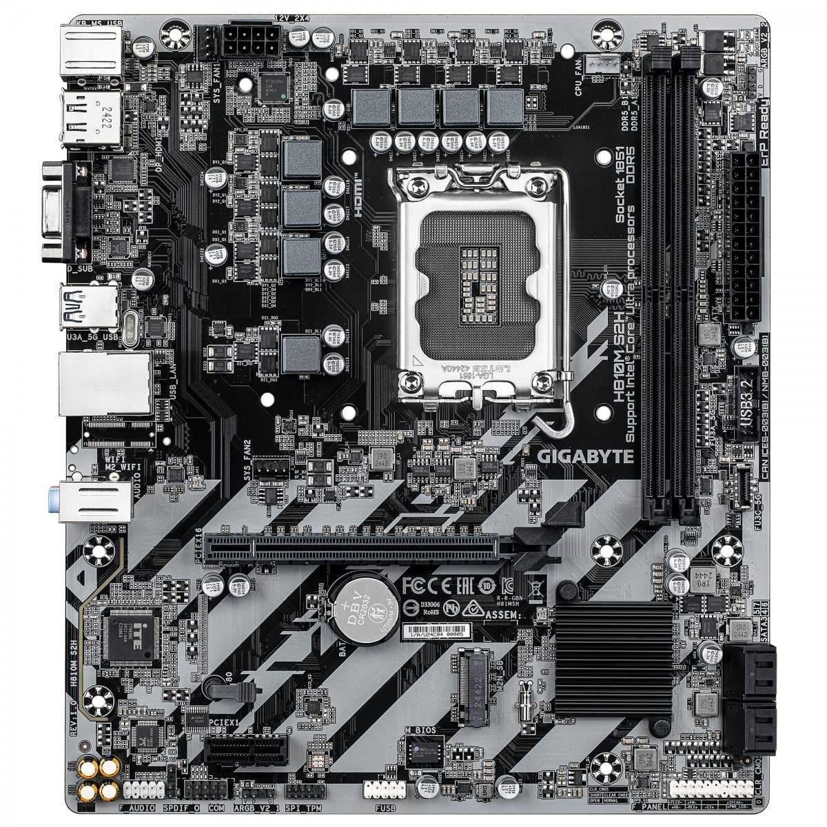 GIGABYTE GIGABYTE H810M S2H scheda madre Intel H810 LGA 1851 (Socket V1) micro ATX - COMPONENTI | TecnoCARE.net Sabaudia, Latina, Terracina, San Felice Circeo e Pontinia