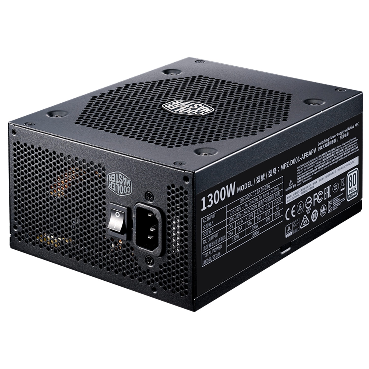 COOLER MASTER Cooler Master V-Series, 80 Plus Platinum, modulare, ATX 3.0 - 1300W - ALIMENTATORI | TecnoCARE.net Sabaudia, Latina, Terracina, San Felice Circeo e Pontinia