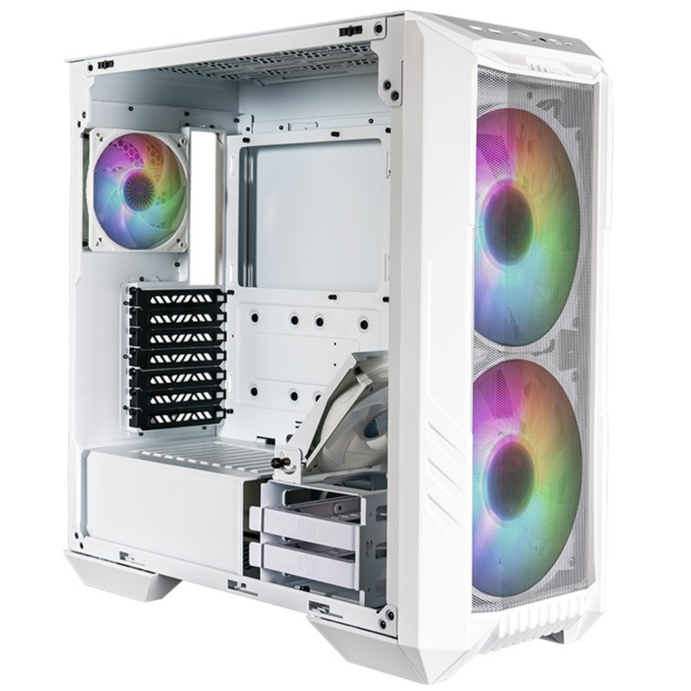 COOLER MASTER Cooler Master MasterCase H500, Mid-Tower, ARGB, Vetro Temprato - Bianco - CASE | TecnoCARE.net Sabaudia, Latina, Terracina, San Felice Circeo e Pontinia