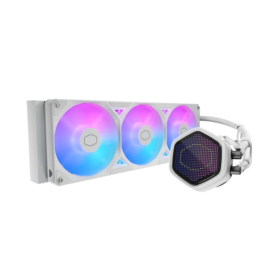 COOLER MASTER COOLER MASTER DISSIPATORE A LIQUIDO ATMOS II, 2X120MM ARGB, KIT SCHERMO PIXEL INCL, BIANCO - CPU DISSIPATORI | TecnoCARE.net Sabaudia, Latina, Terracina, San Felice Circeo e Pontinia
