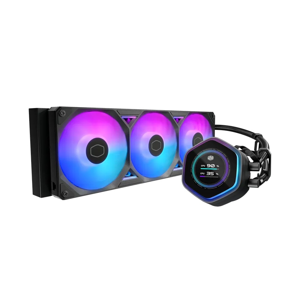 COOLER MASTER COOLER MASTER DISSIPATORE A LIQUIDO ATMOS II, 2X120MM ARGB, KIT LCD INCL, NERO - CPU DISSIPATORI | TecnoCARE.net Sabaudia, Latina, Terracina, San Felice Circeo e Pontinia