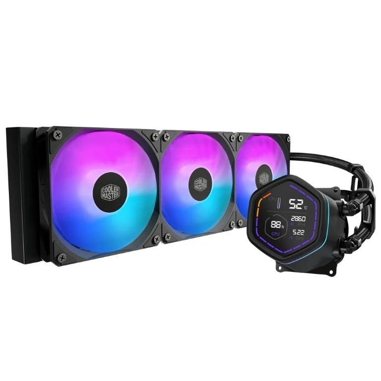 COOLER MASTER COOLER MASTER DISSIPATORE A LIQUIDO ML CORE NEX DIGITAL 360 BLACK ARGB VENTOLE 3x 120MM DISPLAY  LED - CPU DISSIPATORI | TecnoCARE.net Sabaudia, Latina, Terracina, San Felice Circeo e Pontinia