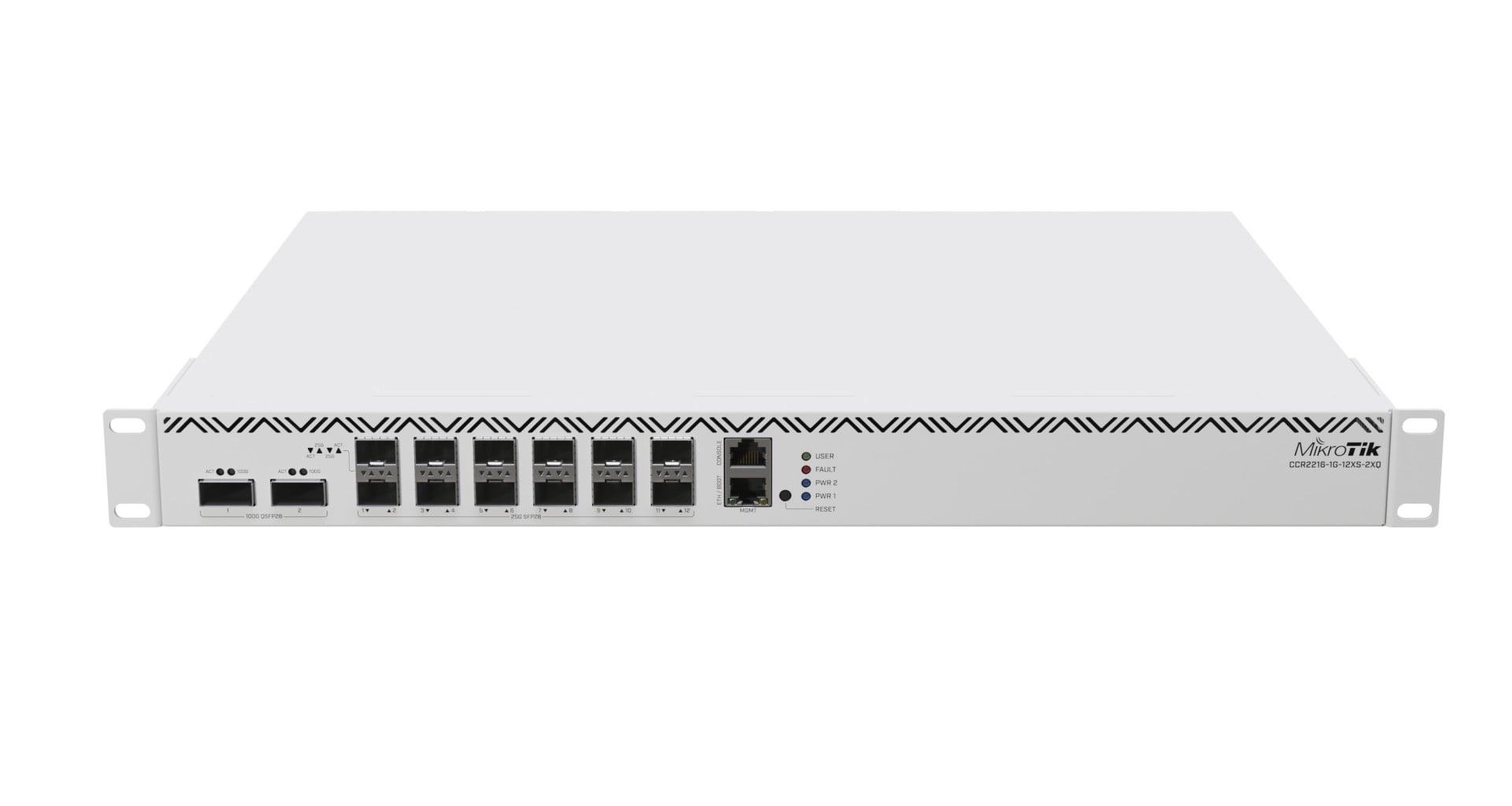 MIKROTIK MikroTik Cloud Core Router 2216-1G-12XS-2XQ, 16-core CPU, 2x 100G QSFP, 14x 25G SFP - RETI | TecnoCARE.net Sabaudia, Latina, Terracina, San Felice Circeo e Pontinia