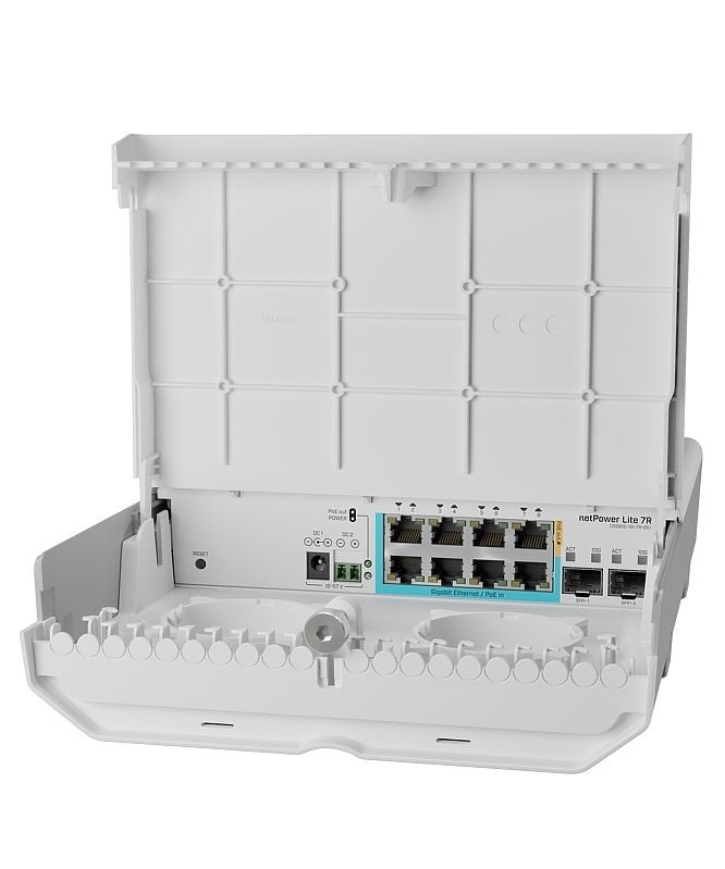 MIKROTIK Mikrotik netPower Lite 7R Gigabit Ethernet (10/100/1000) Supporto Power over Ethernet (PoE) Bianco - RETI | TecnoCARE.net Sabaudia, Latina, Terracina, San Felice Circeo e Pontinia