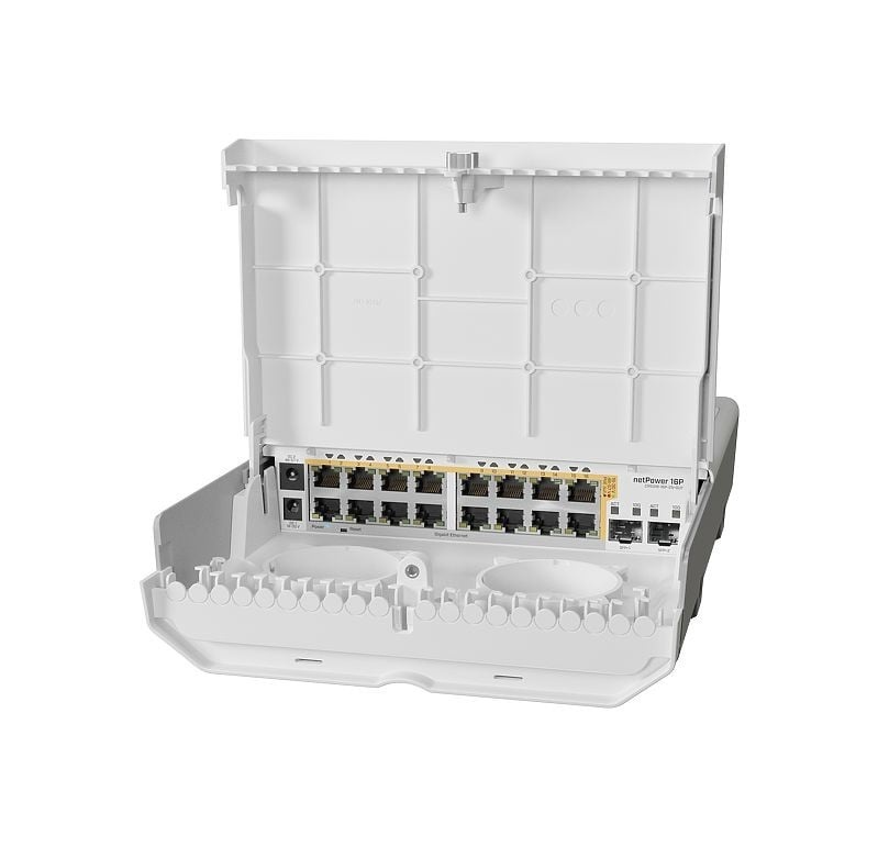 MIKROTIK Mikrotik netPower 16P L2/L3 Gigabit Ethernet (10/100/1000) Supporto Power over Ethernet (PoE) Bianco - RETI | TecnoCARE.net Sabaudia, Latina, Terracina, San Felice Circeo e Pontinia