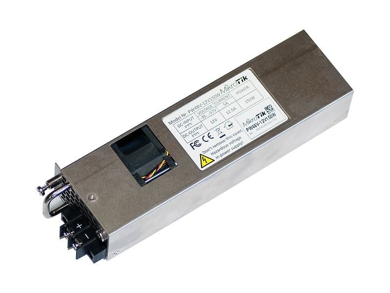 MIKROTIK Mikrotik PW48V-12V150W adattatore e invertitore 150 W Nero, Grigio, Argento - BATTERIE E ALIMENTATORI | TecnoCARE.net Sabaudia, Latina, Terracina, San Felice Circeo e Pontinia