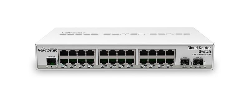 MIKROTIK MikroTik CRS326-24G-2S+IN Switch di Rete Gestito, 24x Ethernet Gigabit, 2x SFP+, PoE - RETI | TecnoCARE.net Sabaudia, Latina, Terracina, San Felice Circeo e Pontinia