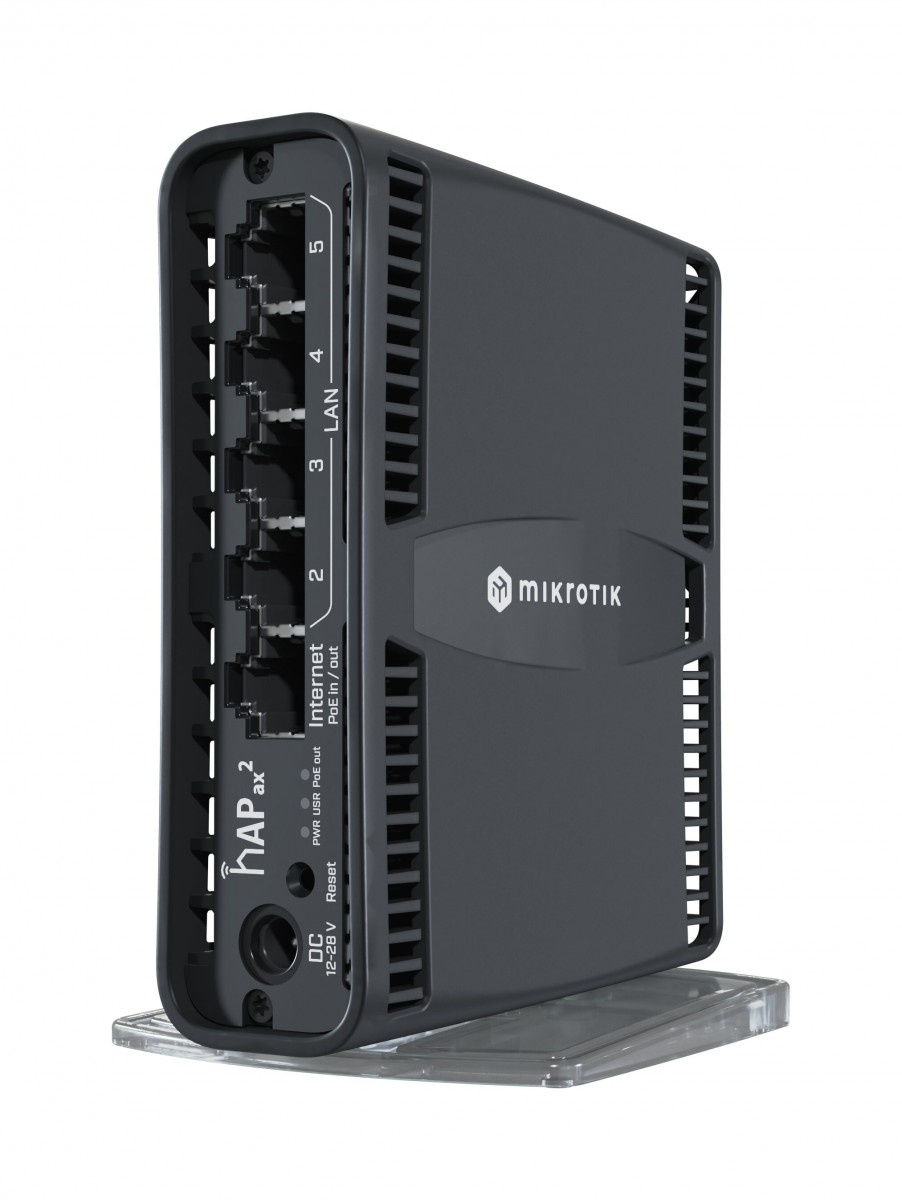 MIKROTIK Mikrotik hAP ax2 router wireless Gigabit Ethernet Dual-band (2.4 GHz/5 GHz) Nero - RETI | TecnoCARE.net Sabaudia, Latina, Terracina, San Felice Circeo e Pontinia