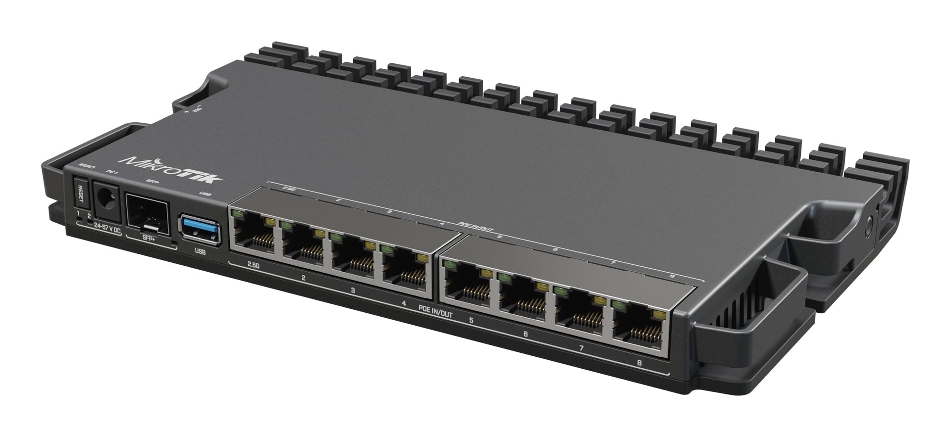MIKROTIK Mikrotik RouterBORD 5009UPr+S+IN with Marvell Armada ARMv8 CPU (4-cores, 1.4GHz per core), 1GB of DDR4 RAM, 1GB NAND storage, 1x 2.5Gbit LAN (802.3af/at PoE-out - RETI | TecnoCARE.net Sabaudia, Latina, Terracina, San Felice Circeo e Pontinia
