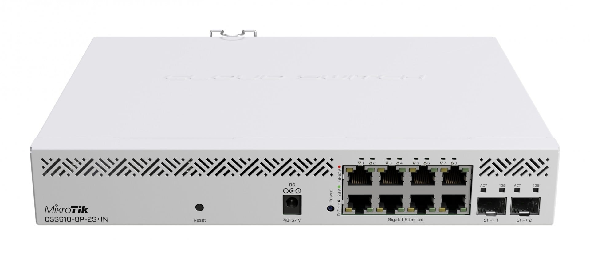 MIKROTIK Mikrotik CSS610-8P-2S+IN switch di rete Gestito Gigabit Ethernet (10/100/1000) Supporto Power over Ethernet (PoE) Bianco - RETI | TecnoCARE.net Sabaudia, Latina, Terracina, San Felice Circeo e Pontinia