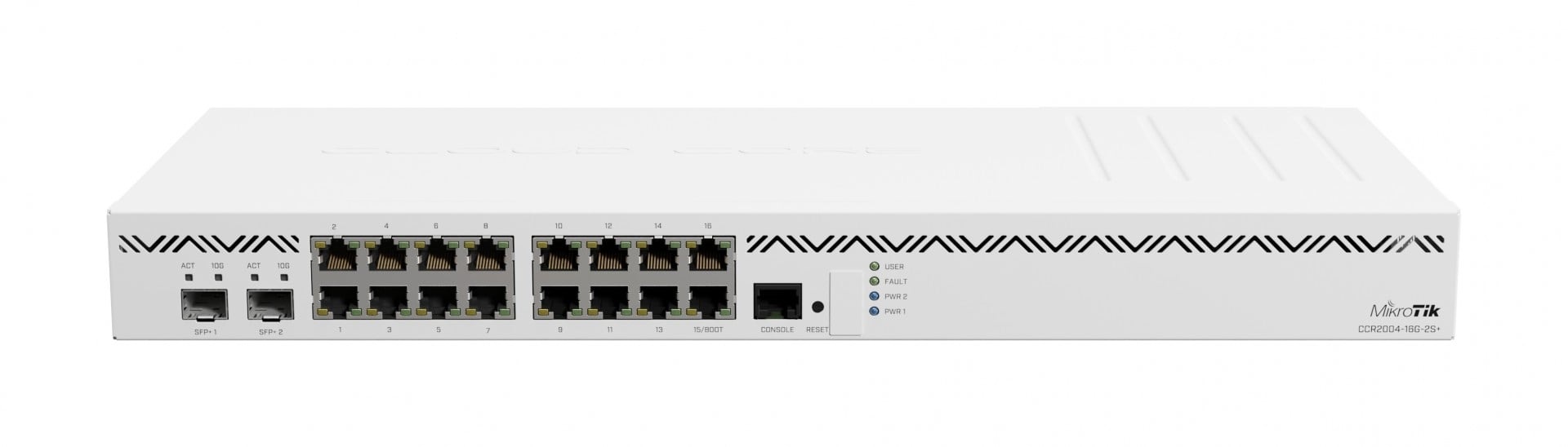 MIKROTIK Mikrotik CCR2004-16G-2S+ router cablato 16 Gigabit Ethernet Bianco - RETI | TecnoCARE.net Sabaudia, Latina, Terracina, San Felice Circeo e Pontinia