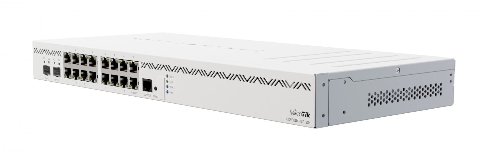 MIKROTIK Mikrotik CCR2004-16G-2S+ router cablato 16 Gigabit Ethernet Bianco - RETI | TecnoCARE.net Sabaudia, Latina, Terracina, San Felice Circeo e Pontinia