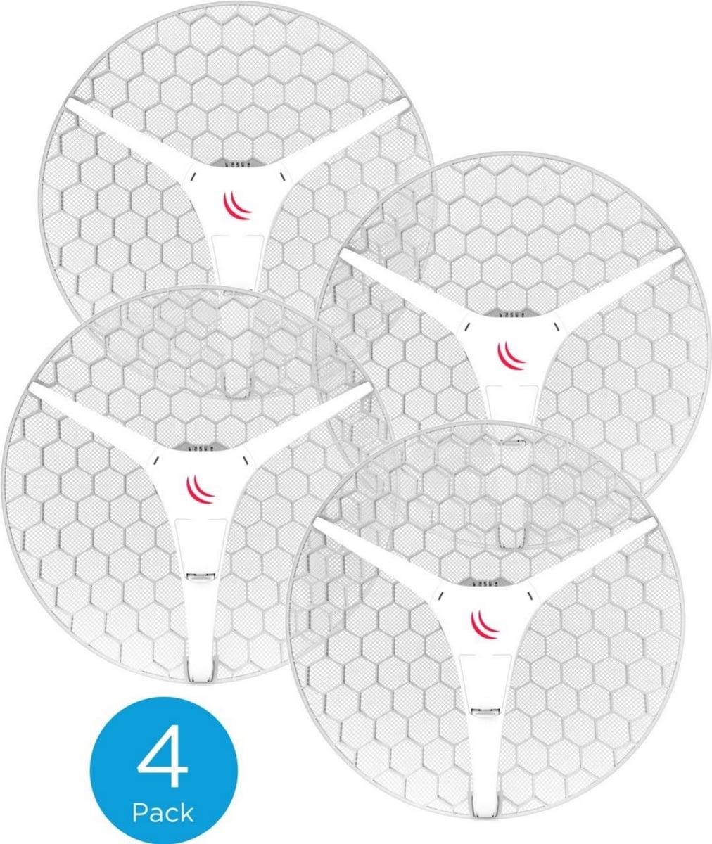 MIKROTIK Mikrotik LHG XL 5 ac 4pack (LHG XL 5 ac with 27dBi 5GHz antenna, Dual Chain 802.11ac wireless, 716MHz CPU, 256MB RAM, 1x Gigabit LAN, POE, PSU, RouterOS L3) – a - RETI | TecnoCARE.net Sabaudia, Latina, Terracina, San Felice Circeo e Pontinia