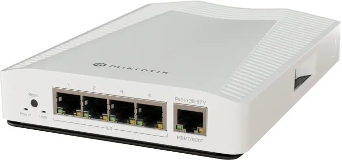 MIKROTIK Mikrotik CRS304-4XG-IN switch di rete 10G Ethernet (100/1000/10000) Supporto Power over Ethernet (PoE) Bianco - RETI | TecnoCARE.net Sabaudia, Latina, Terracina, San Felice Circeo e Pontinia