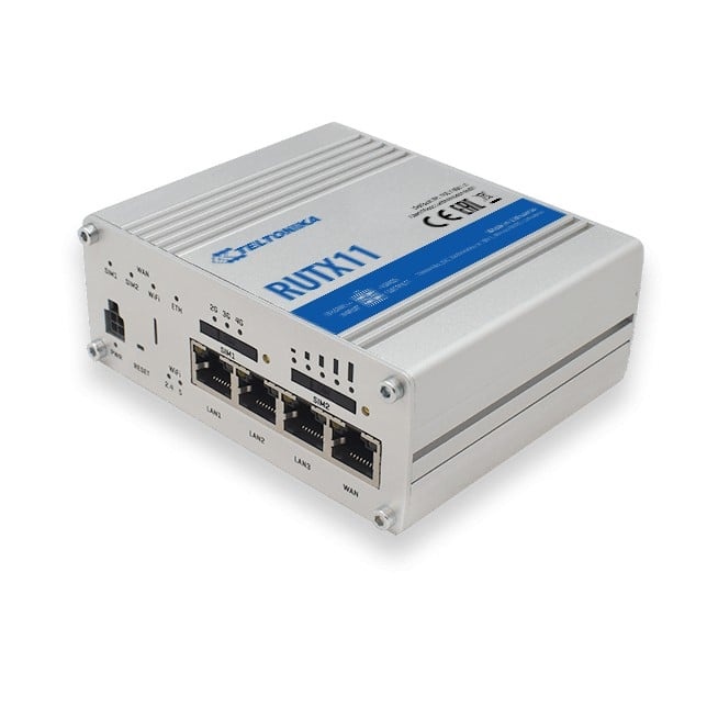 TELTONIKA Teltonika RUTX11 router wireless Gigabit Ethernet Dual-band (2.4 GHz/5 GHz) 4G Grigio - RETI | TecnoCARE.net Sabaudia, Latina, Terracina, San Felice Circeo e Pontinia