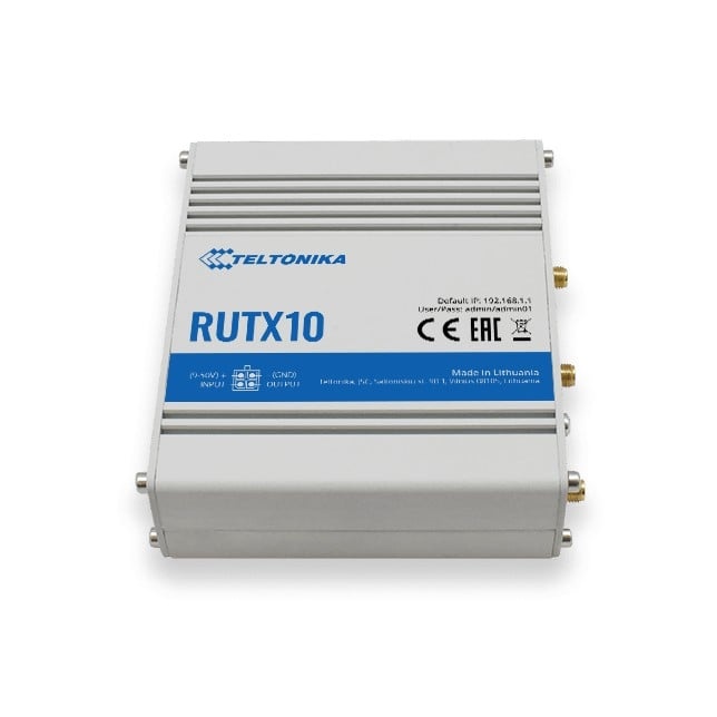 TELTONIKA Teltonika RUTX10 router wireless Gigabit Ethernet Dual-band (2.4 GHz/5 GHz) Grigio - RETI | TecnoCARE.net Sabaudia, Latina, Terracina, San Felice Circeo e Pontinia