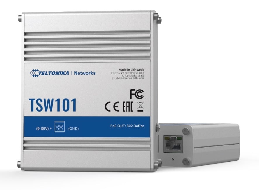 TELTONIKA Teltonika TSW101 Gigabit Ethernet (10/100/1000) Supporto Power over Ethernet (PoE) Metallico - RETI | TecnoCARE.net Sabaudia, Latina, Terracina, San Felice Circeo e Pontinia