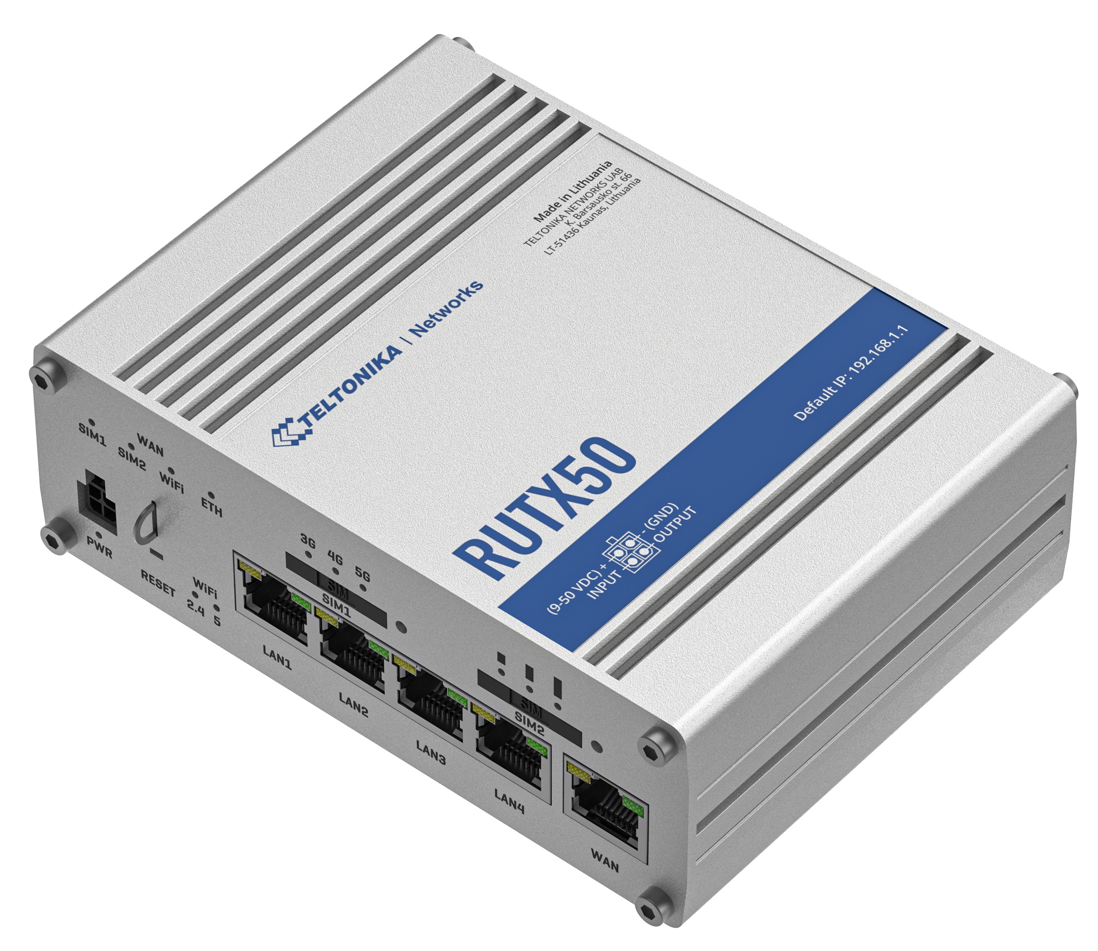 TELTONIKA Teltonika RUTX50 router wireless Gigabit Ethernet 5G Acciaio inossidabile - RETI | TecnoCARE.net Sabaudia, Latina, Terracina, San Felice Circeo e Pontinia