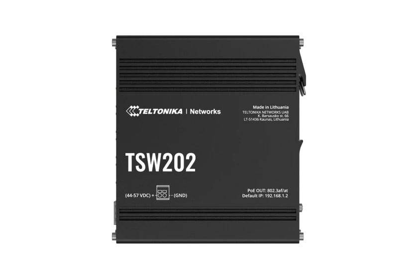 TELTONIKA Teltonika TSW202 Gestito L2 Gigabit Ethernet (10/100/1000) Supporto Power over Ethernet (PoE) Alluminio, Blu - RETI | TecnoCARE.net Sabaudia, Latina, Terracina, San Felice Circeo e Pontinia