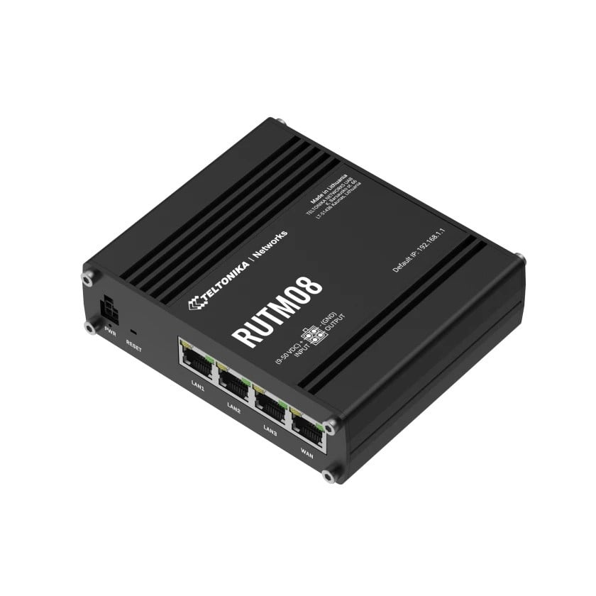 TELTONIKA Teltonika RUTM08 router cablato Gigabit Ethernet Nero - RETI | TecnoCARE.net Sabaudia, Latina, Terracina, San Felice Circeo e Pontinia