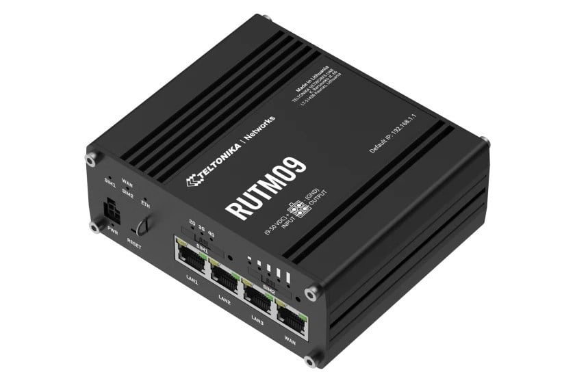 TELTONIKA Teltonika RUTM09 router cablato Gigabit Ethernet Nero - RETI | TecnoCARE.net Sabaudia, Latina, Terracina, San Felice Circeo e Pontinia