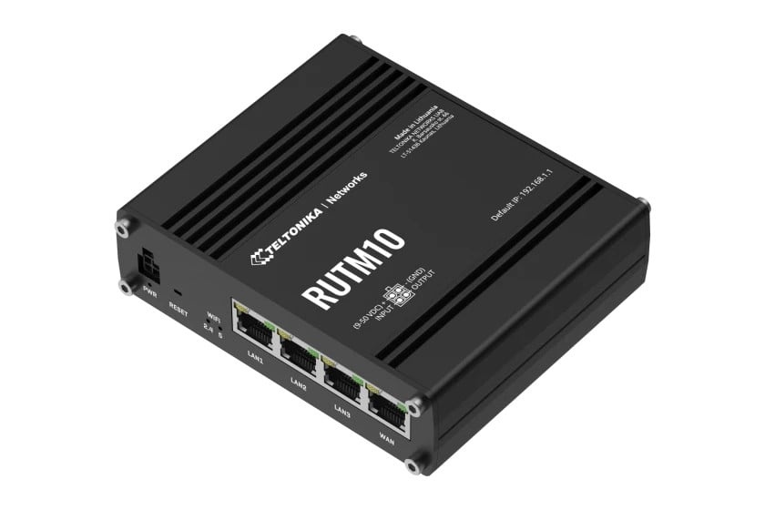 TELTONIKA Teltonika RUTM10 router wireless Gigabit Ethernet Dual-band (2.4 GHz/5 GHz) Nero - RETI | TecnoCARE.net Sabaudia, Latina, Terracina, San Felice Circeo e Pontinia