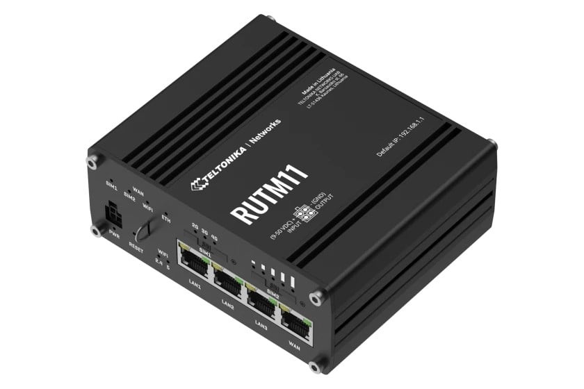 TELTONIKA Teltonika RUTM11 router cablato Gigabit Ethernet Nero - RETI | TecnoCARE.net Sabaudia, Latina, Terracina, San Felice Circeo e Pontinia
