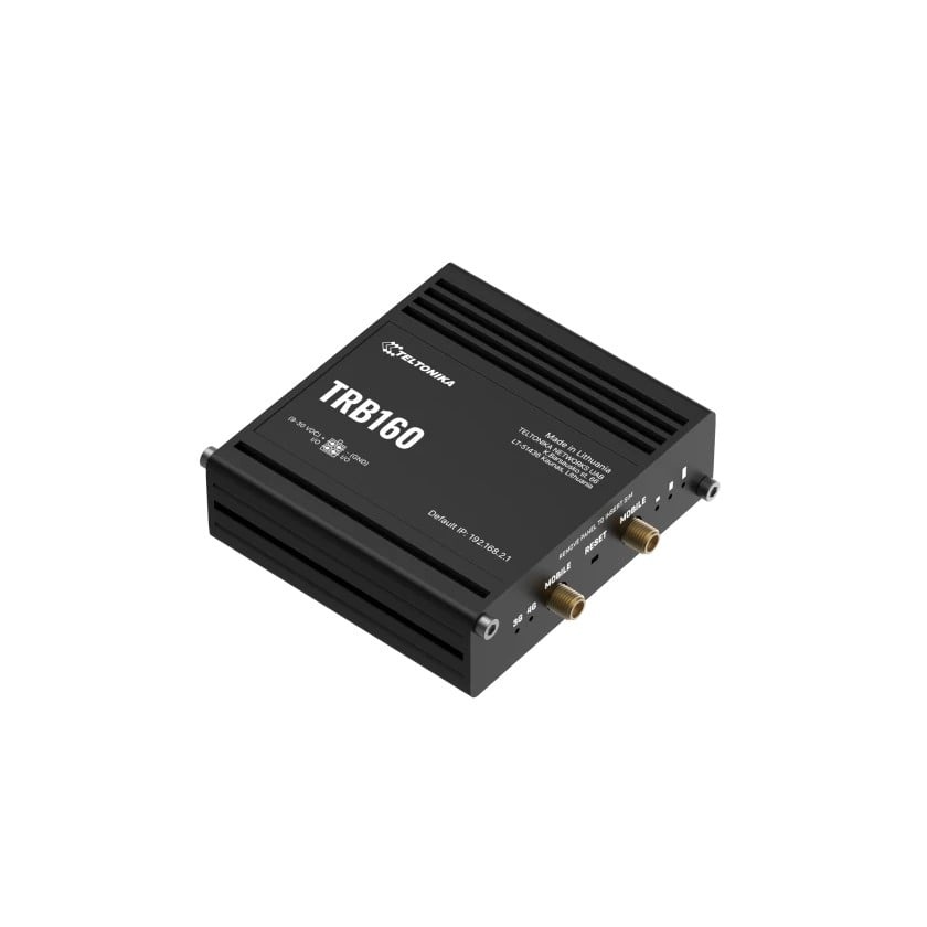 TELTONIKA Teltonika TRB160 4G LTE Cat6 IoT-Gateway gateway/controller 10, 100, 1000 Mbit/s - RETI | TecnoCARE.net Sabaudia, Latina, Terracina, San Felice Circeo e Pontinia