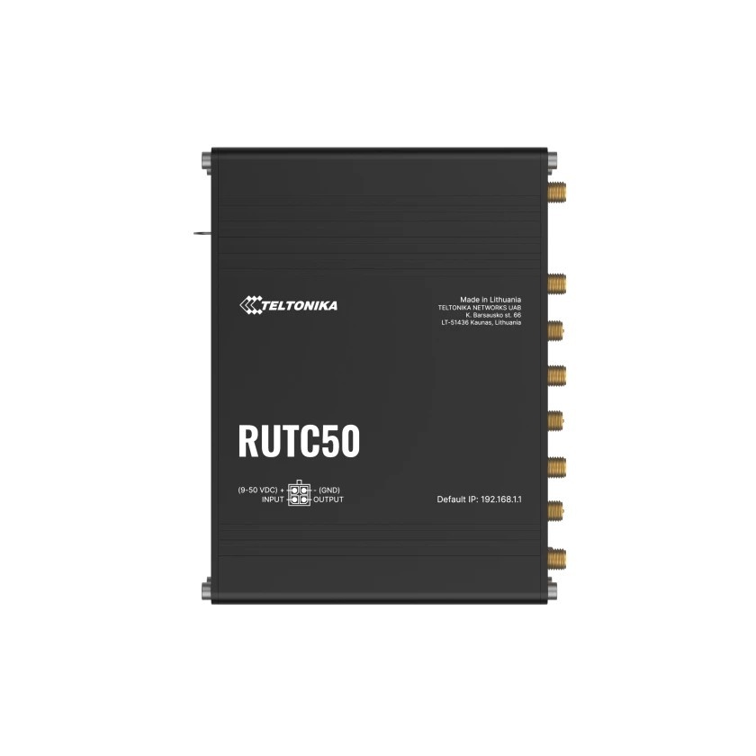 TELTONIKA Router Teltonika RUTC50200000 5G con Wi-Fi 6 Dual-Band e Gigabit Ethernet - RETI | TecnoCARE.net Sabaudia, Latina, Terracina, San Felice Circeo e Pontinia