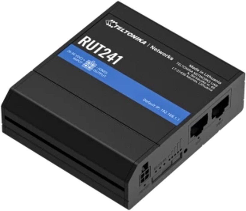 TELTONIKA Teltonika RUT241 eSIM Industrial Router (EMEA) - RETI | TecnoCARE.net Sabaudia, Latina, Terracina, San Felice Circeo e Pontinia